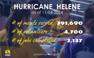 Thank you! Baptists on Mission Disaster Relief Ministry