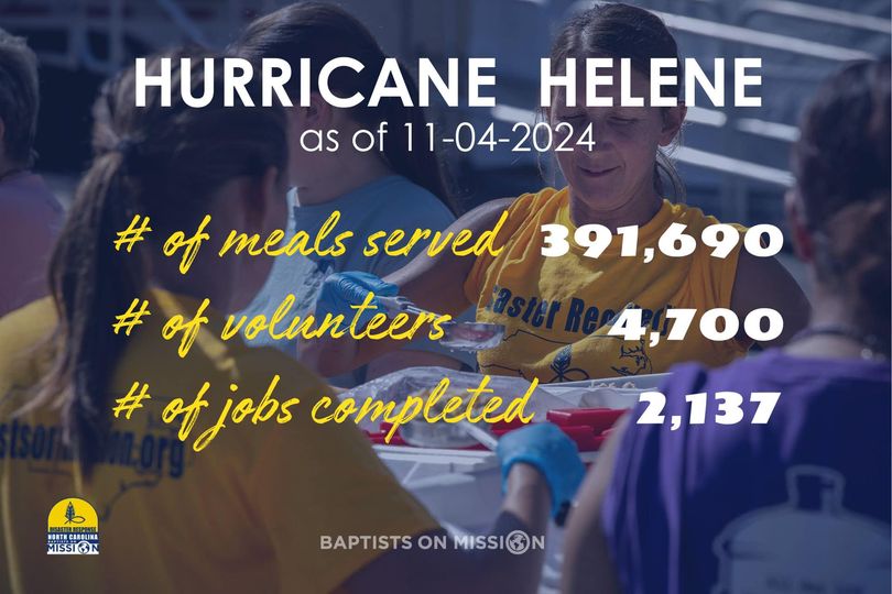 Thank you! Baptists on Mission Disaster Relief Ministry