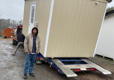 Tiny home recipient in North Carolina